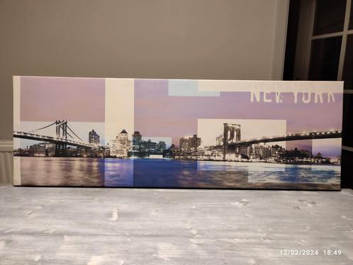 Cadre de New-York rectangulaire, Huis en Inrichting, Woonaccessoires | Schilderijen, Tekeningen en Foto's, Zo goed als nieuw, Ophalen