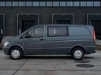 Mercedes Vito 2.2L Dubbel Cabine 5 zitplaatsen, Auto's, Euro 5, Zwart, 2000 kg, Blauw