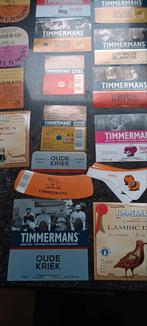Set bieretiketten br Timmermans Itterbeek, Verzamelen, Ophalen of Verzenden