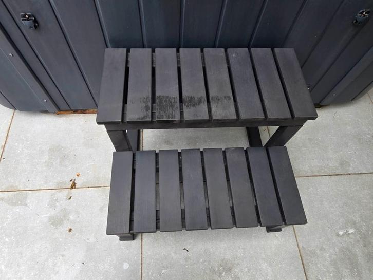 Jacuzzi te koop, Tuin en Terras, Bubbelbaden en Hottubs, Zo goed als nieuw, Vast, Afdekzeil, Filter, Pomp, Trap, Ophalen
