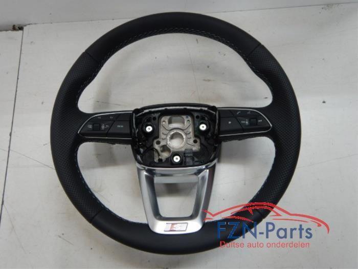 Audi A4 8W S-Line Stuur MF+F1+VIEW Leer ( Leder, Leren ), Auto-onderdelen, Besturing, Gebruikt, Ophalen