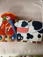 2 puzzels Djeco, Ophalen of Verzenden, 10 tot 50 stukjes, Gebruikt, 4 tot 6 jaar