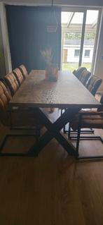 Table avec 8 chaises, Maison & Meubles, Comme neuf, Enlèvement
