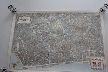 stadskaart ANTWERPEN anno 1985 genummerde oplage