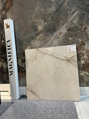 ✅ Carrelage 60x60 marbré beige POLI rectifié 1er choix❗️ beschikbaar voor biedingen