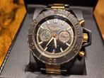 Alpha Sierra herenhorloge. Kleur: zwart/goud., Handtassen en Accessoires, Horloges | Heren, Staal, Staal, Polshorloge, Nieuw