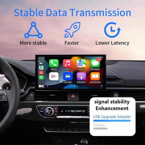 Adaptateur sans fil CarPlay / Android Auto pour véhicule ave, Auto diversen, Autoradio's, Nieuw, Ophalen of Verzenden