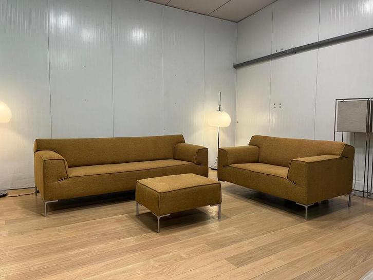 Neuf tapissé Design on Stock Bloq set – Jaune ocre, Maison & Meubles, Canapés | Coins salons complets, Neuf, Tissus, Enlèvement ou Envoi