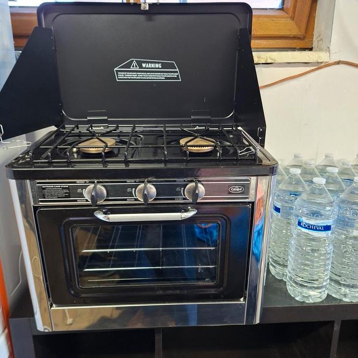 Nieuw compact en handig draagbaar camping kooktoestel + oven, Elektronische apparatuur, Fornuizen, Gas, Ophalen of Verzenden