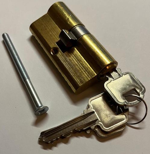 Cilinderslot met 3 sleutels (30/30) – NIEUW, Doe-het-zelf en Bouw, Hang- en Sluitwerk, Nieuw, Slot, Koper of Messing, Ophalen of Verzenden