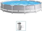 INTEX Premium ZWEMBAD 366x76 cm INCL Dekzeil+Onderhoudsset, Ophalen, Gebruikt, Minder dan 80 cm, Rond