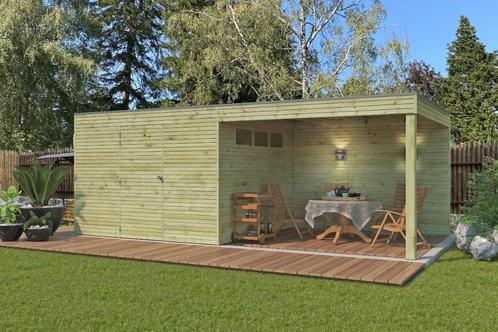 Cabane en rondins Qube B EXT 600 x 300 cm pour maison de jar, Hobby & Loisirs créatifs, Hobby & Loisirs Autre, Neuf, Envoi