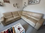 Lederen hoeklounge, Huis en Inrichting, Ophalen, Gebruikt, Leer