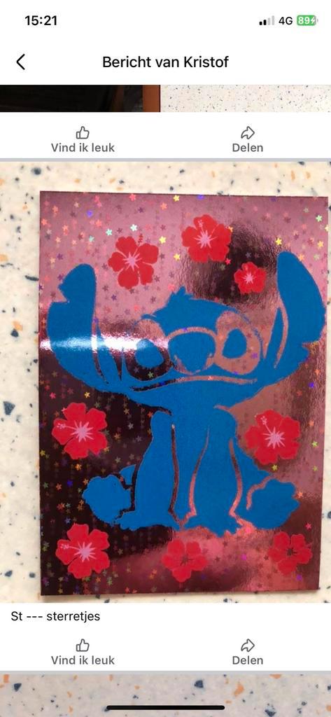 Stitch tradingcards panini, Verzamelen, Disney, Ophalen of Verzenden