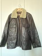 Lederen jas Hampton Bays, Kleding | Dames, Jassen | Winter, Maat 38/40 (M), Bruin, Ophalen of Verzenden, Zo goed als nieuw