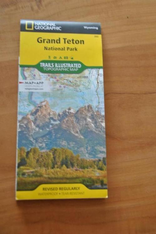 detailkaart Grand Teton van National Geographic, Livres, Atlas & Cartes géographiques, Neuf, Carte géographique, Autres régions