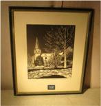 Mooie Gravure 'Kerk Vosselaar' - Lieve Verlinden, Ophalen of Verzenden