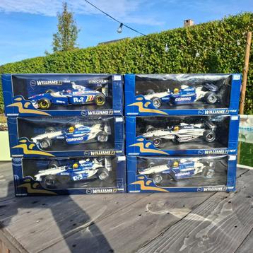 6 x 1/18 Minichamps F1 Williams  beschikbaar voor biedingen
