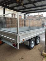 Remorque NEUVE doubles essieux 3m 1m50 avec rehausses grilla, Auto diversen, Aanhangers en Bagagewagens, Ophalen, Nieuw