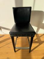 Ikea Henriksdal barkruk (zwart namaakleer) - 4 stuks, Huis en Inrichting, Barkrukken, Ophalen, Gebruikt