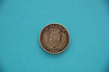 Belgisch CONGO : 2 Francs 1887 beschikbaar voor biedingen