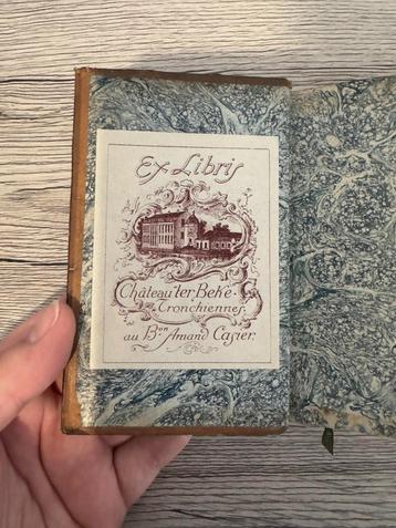 (GENT DRONGEN) Boek uit 1826 met ex-libris Baron Amand Casie