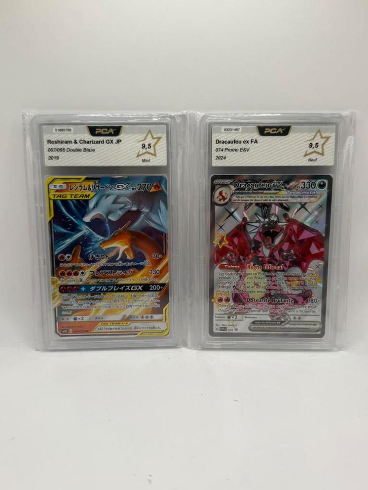 Pokémon TCG Reshiram & Dracaufeu GX 007 JP + Dracaufeu 074, Hobby en Vrije tijd, Verzamelkaartspellen | Pokémon, Nieuw, Meerdere kaarten