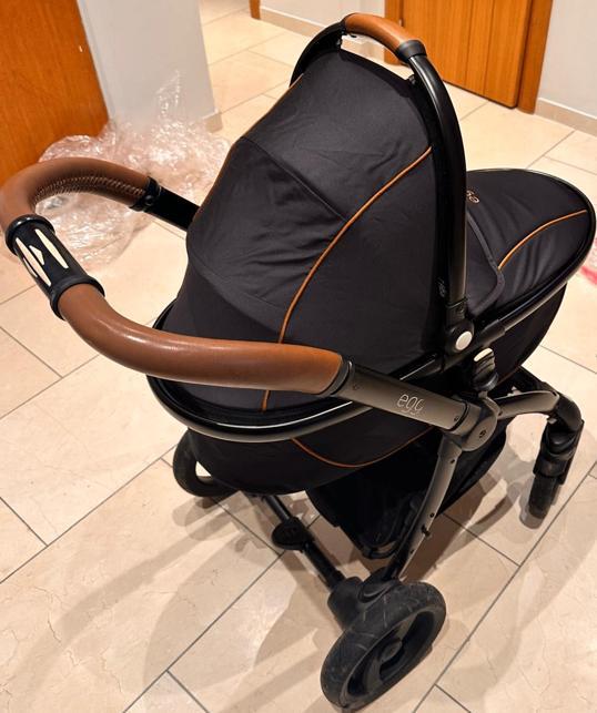 Poussette Egg Noir & Espresso, Enfants & Bébés, Poussettes & Combinaisons, Comme neuf, Poussette, Autres marques, Enlèvement