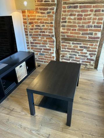 Table basse, noire. Modèle LACK., Maison & Meubles, Tables | Tables de salon, Moins de 50 cm, 50 à 100 cm, Enlèvement, Utilisé