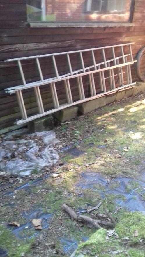 3 Delige Aluminium ladder van het merk Excelsior, Doe-het-zelf en Bouw, Ladders en Trappen, Gebruikt, Ladder, 4 meter of meer