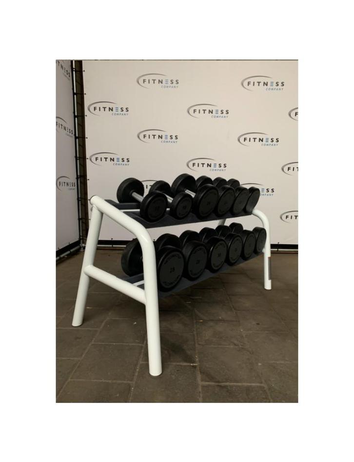 Technogym dumbells | rek | set | Kracht, Sport en Fitness, Fitnessmaterialen, Gebruikt, Overige typen, Armen, Benen, Borst, Buik