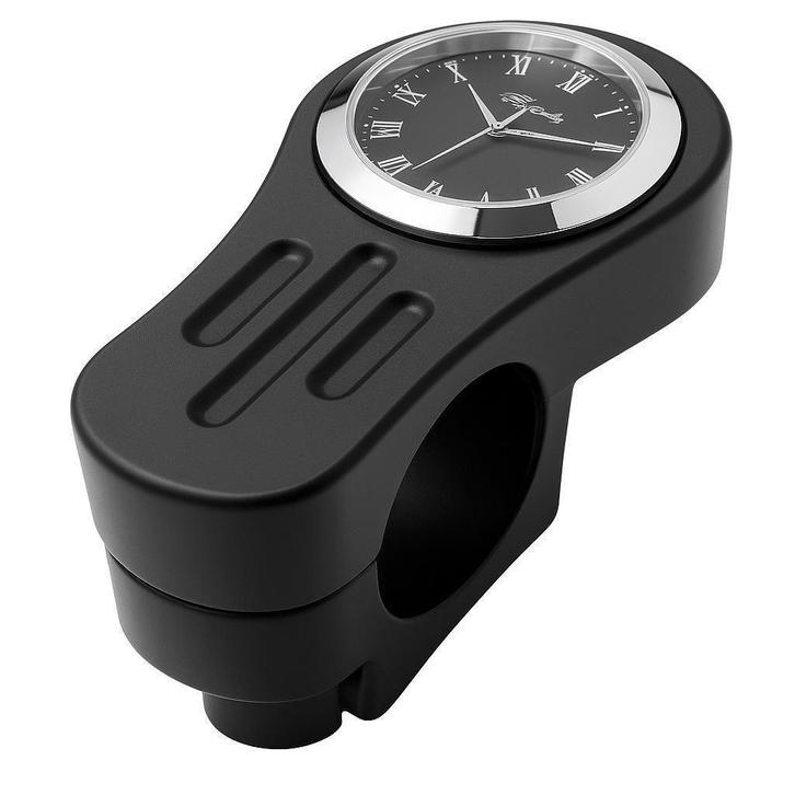 Zwart Stuurklokje - Tech Glide - Zwart Uurwerk,, Motoren, Accessoires | Overige, Nieuw, Verzenden