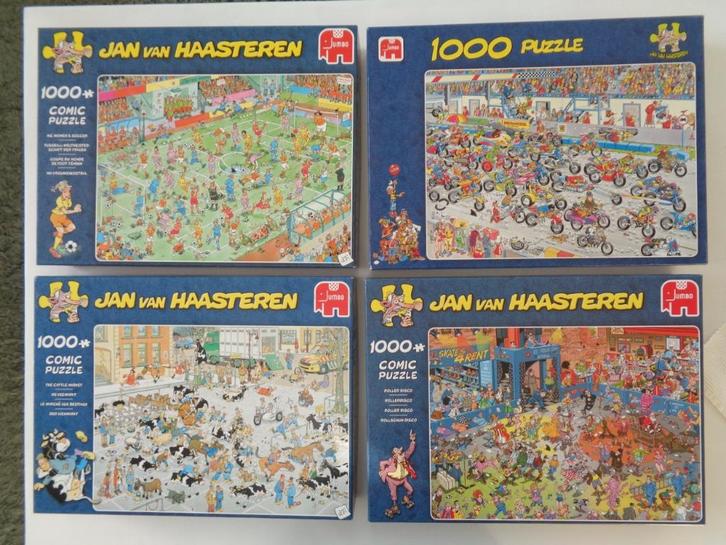 Jan van Haasteren puzzels (4 van 1000 stukjes) deel 5, Hobby en Vrije tijd, Denksport en Puzzels, Ophalen of Verzenden