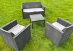 Tuinset/ loungeset, Tuin en Terras, Tuinsets en Loungesets, Ophalen, Gebruikt, Kunststof, 4 zitplaatsen