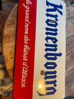 Oud emaille reclamebord 50x100cm, Verzamelen, Biermerken, Ophalen of Verzenden