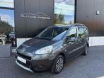 Peugeot Partner 1.6i Active Multispace 1er prop Airco, Auto's, Euro 5, Monovolume, Zwart, Particulier