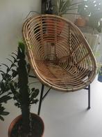 vintage rotan stoel - rattan - rotin, Métal, Vintage, Enlèvement, Utilisé