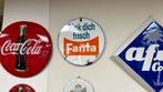 Fanta emaille reclamebord, Gebruikt, Reclamebord