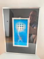 Victor Vasarely Offsetkunstwerk op ingelijst glas, Ophalen of Verzenden, Zo goed als nieuw