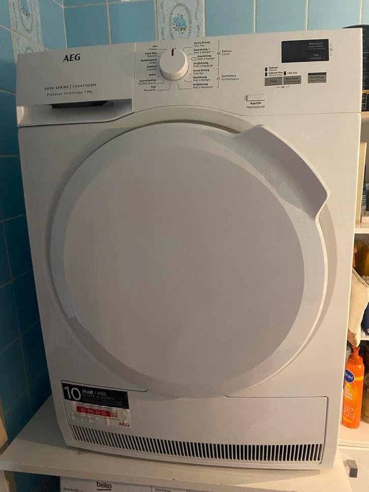 AEG 6000 Series Droogkast – 8kg, Elektronische apparatuur, Droogkasten, Zo goed als nieuw, Ophalen