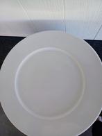 12 witte borden met een effen rand, Huis en Inrichting, Keuken | Servies, Ophalen, Effen, Bord(en)