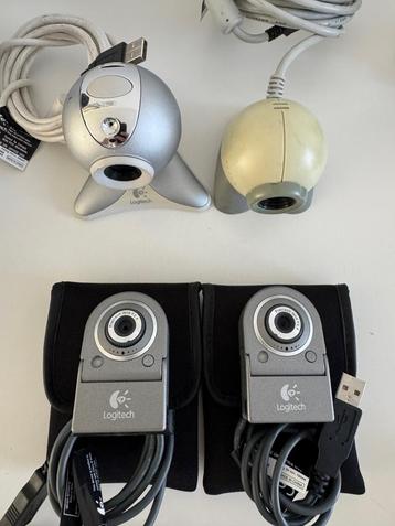 4 webcams logitech usb aansluiting  beschikbaar voor biedingen