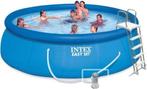 Intex Easy Set zwembad - 457 x 122 cm - zoutwater + filter, Rond, Opzetzwembad, Zo goed als nieuw, Ophalen