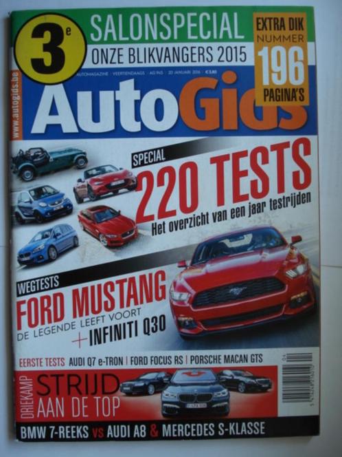 AutoGids 945 Ford Mustang Infiniti Q30 Ford Focus RS E-Type, Livres, Autos | Brochures & Magazines, Utilisé, Général, Envoi