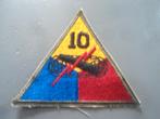 10th Armored Division (United States) 2ww patch origineel, Envoi, Armée de terre, Emblème ou Badge