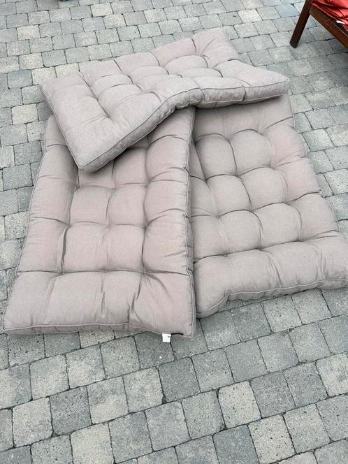 Ensemble 3 + 7 coussins pour palettes, Tuin en Terras, Tuinmeubel-accessoires, Gebruikt, Ophalen