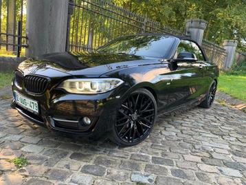 bmw 218d cabrio **11000km** als nieuw**sportline** 19' alu** disponible aux enchères