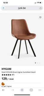 Nieuwe stoelen cognac/zwart, Enlèvement ou Envoi, Comme neuf, Noir