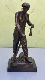 Beeld “Mineur” – E. Picault, Antiek en Kunst, Ophalen