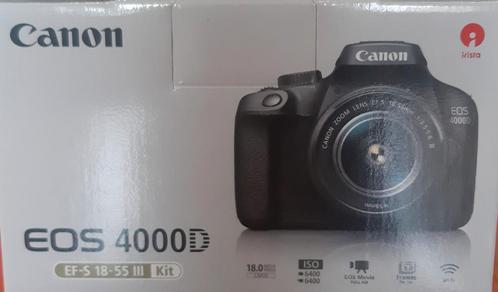 Canon EOS 4000d, TV, Hi-fi & Vidéo, Appareils photo numériques, Comme neuf, Reflex miroir, Canon, Enlèvement ou Envoi